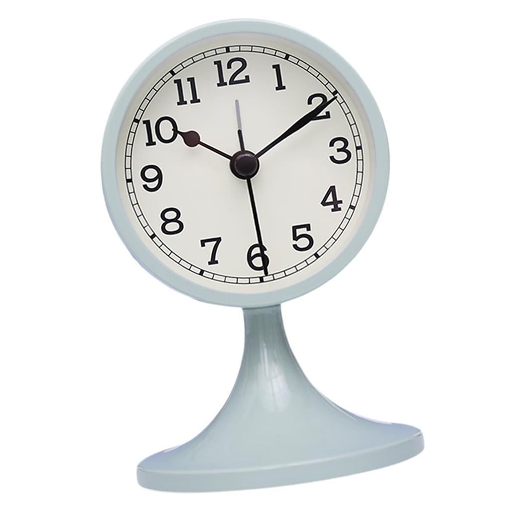 Multifunctional Alarm Clock Living Room Bedroom Digital Clock Milky Cyan