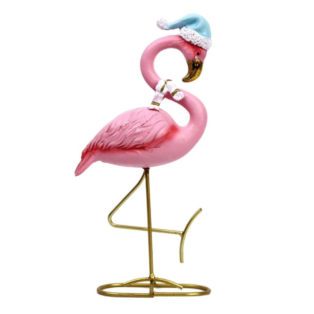 Nordic Style Resin Flamingo Furnishings Ornament Desktop Stand  11x4x11.5cm