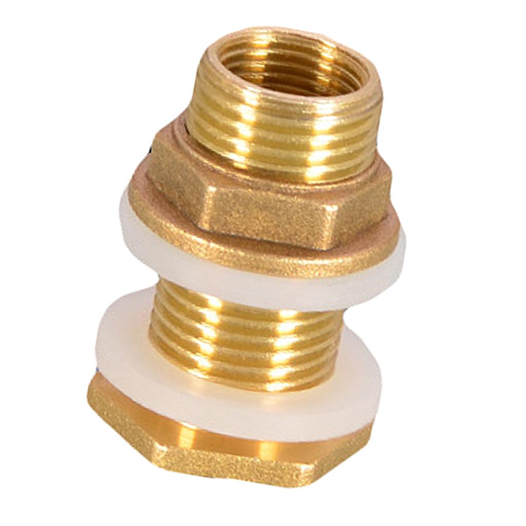 Solid Brass Water Tank Connector Garden Fittings M1/2'' M3/4'' M1'' DN20