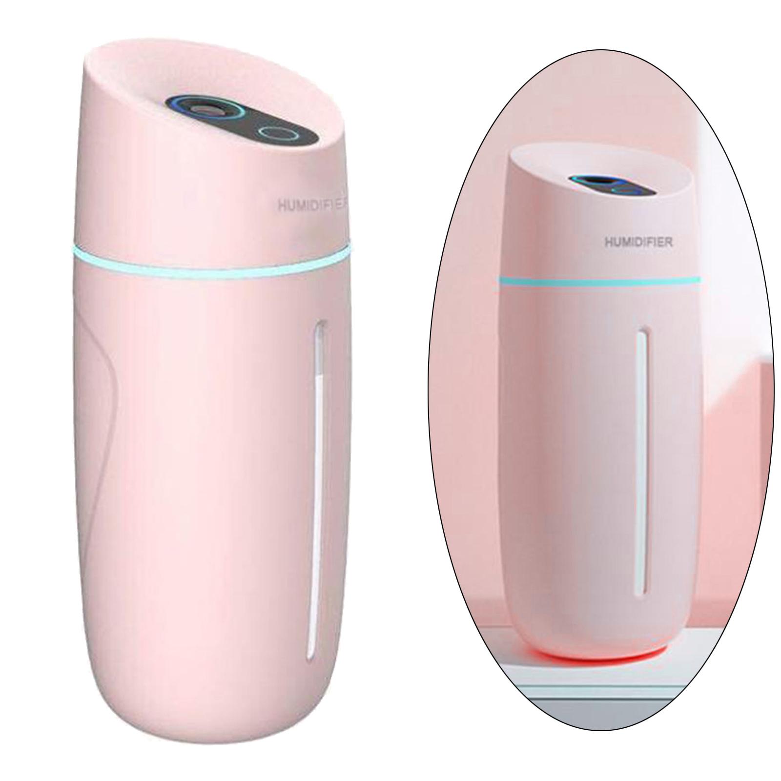 260ML Portable Mini Humidifier Oil Diffuser Mist Purifier for Car Home Pink