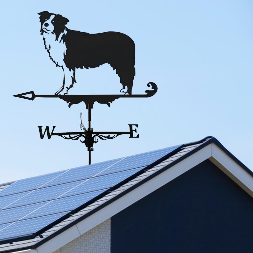 Stainless Steel Weathervane Weather Vane Yard Garden Barn Ornament Collies