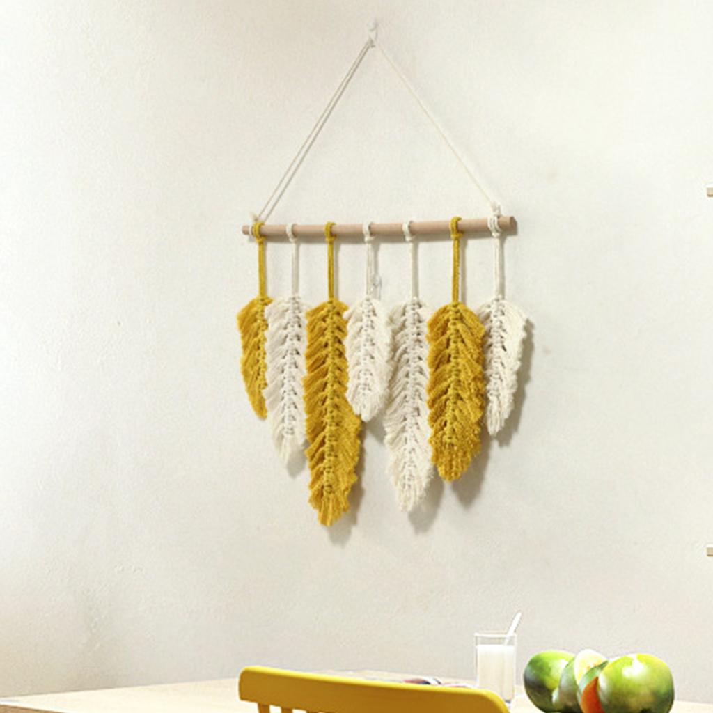 Handmade Boho Hand-woven Tapestry Pendant For Wall Decor Hanging Living Room