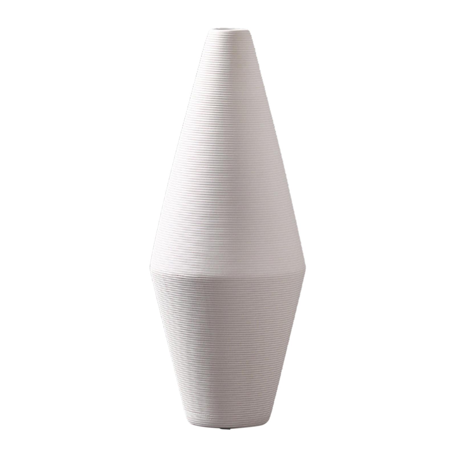 Minimalism Flower Vase Zen Bud Plant Pots Tabletop Sculpture 14.5x36.5cm