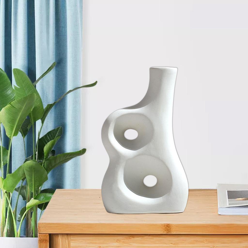Elegant Ceramic Vase Simplest Decorative Studio Bookcase Decor Centerpiece L