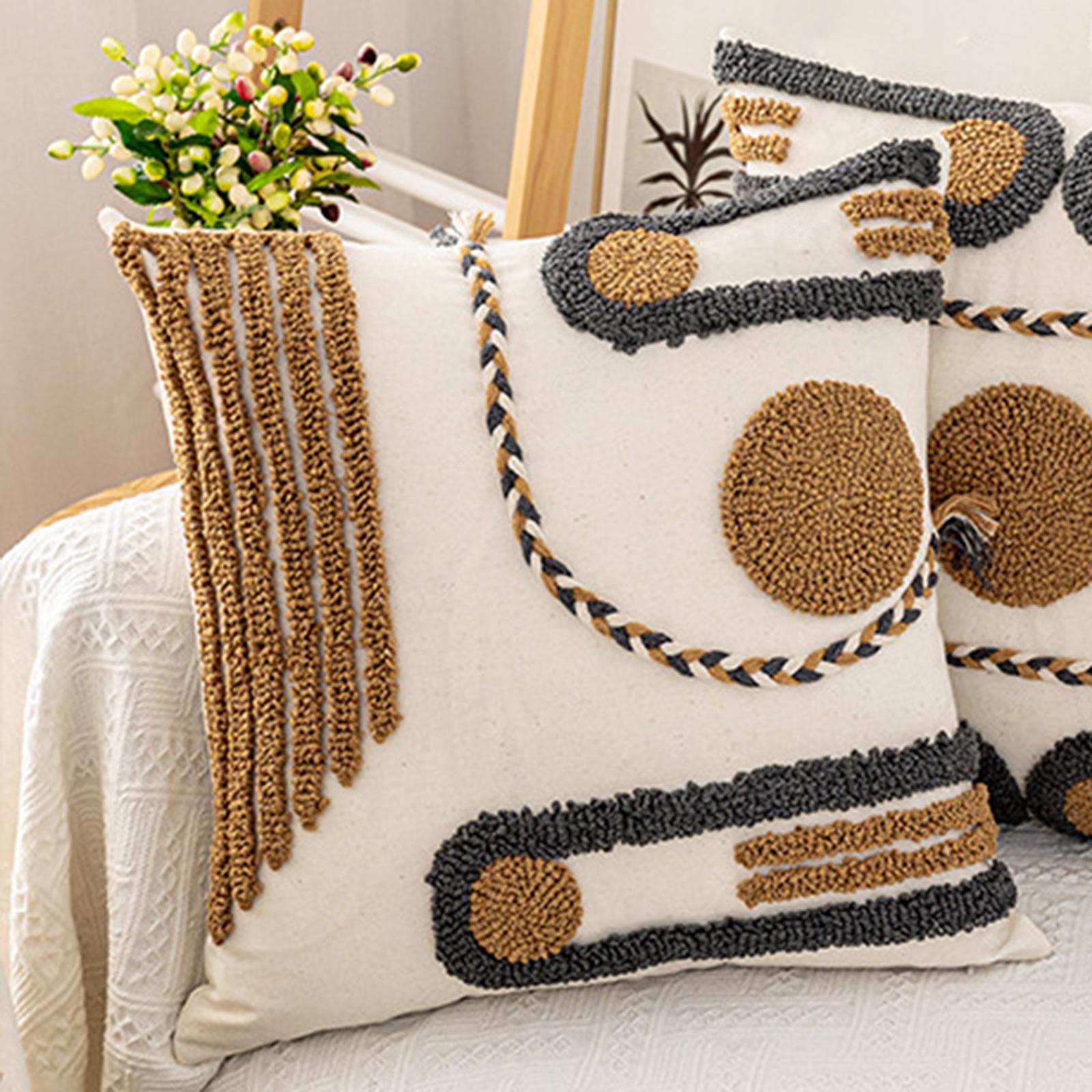 Mandala Bohemian Throw Pillow Covers Decorative Zippered Cushion Cover B 45x45cm