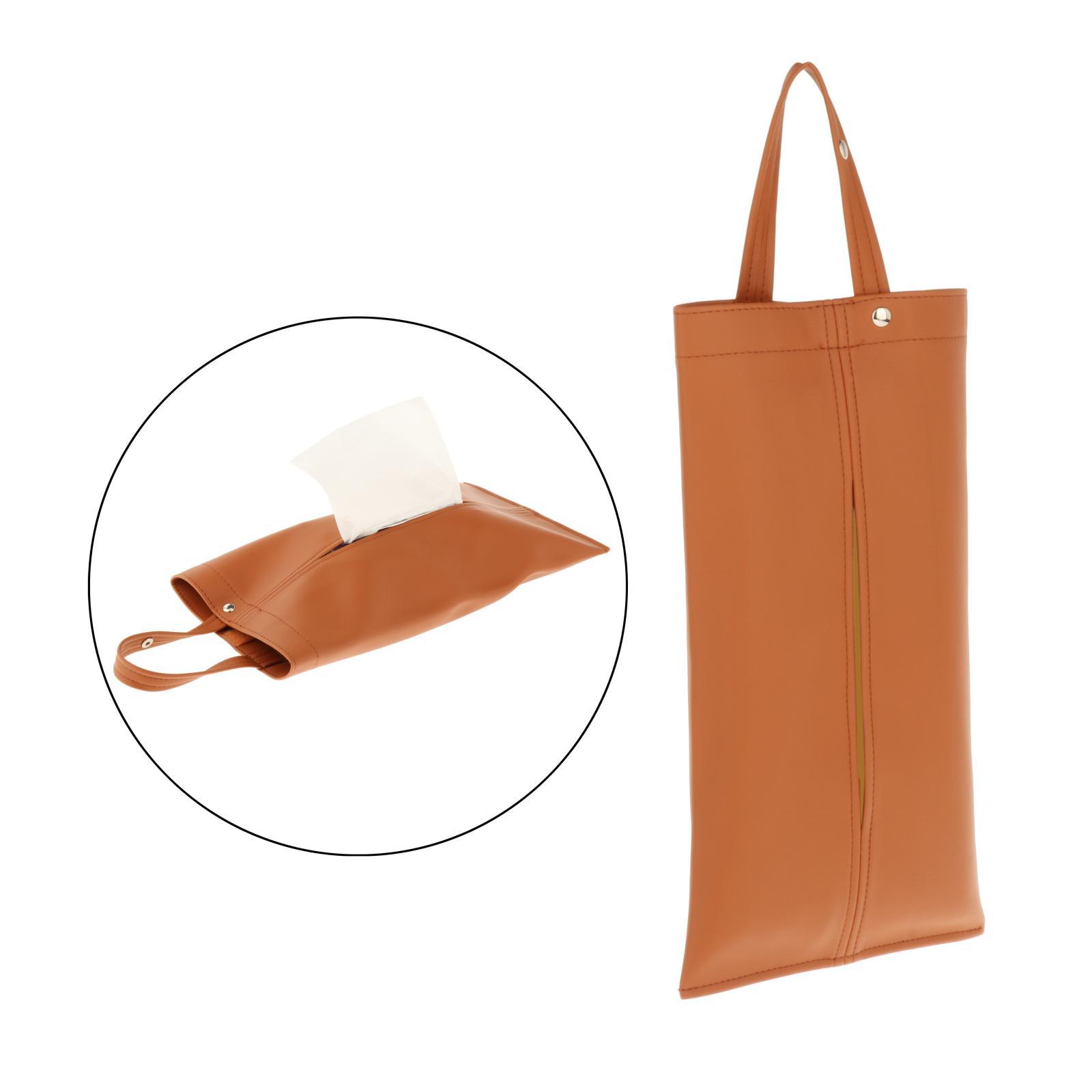 Tissue Bag Holders Tissue Cover Napkin Holder Paper Holder Light Brown