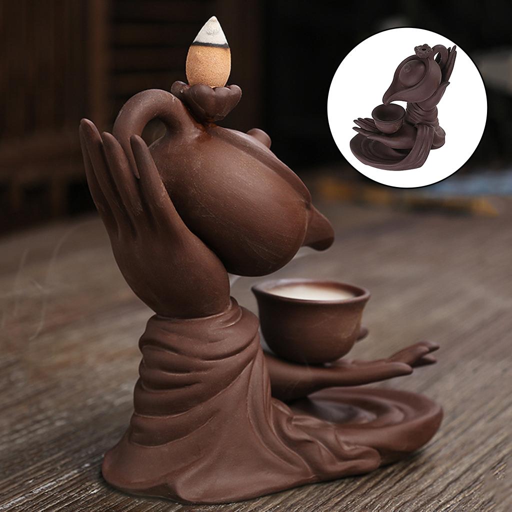 Incense Burner Holder Waterfall Backflow Teahouse Aromatherapy Furnace Decor