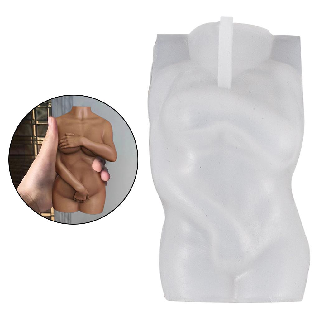 3D Human Body Art Model Silicone Resin Casting Mould 5.5x4.5x10cm
