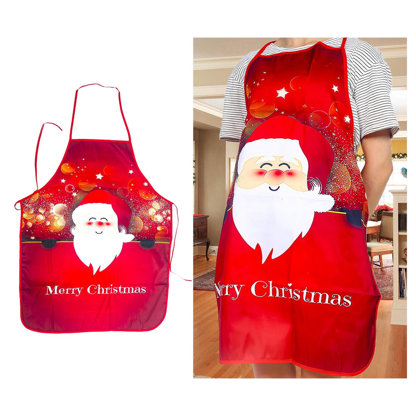 Cleaning Apron Household Creative Christmas Apron for Party Home Living Room Type B