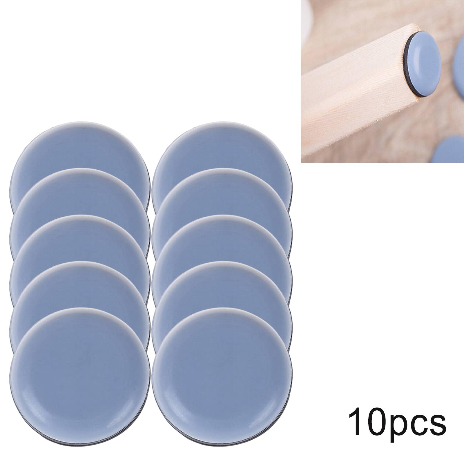 10x Slider Pad Furniture Floor Mat Self Adhesive Chair Leg Pad blue 50mm