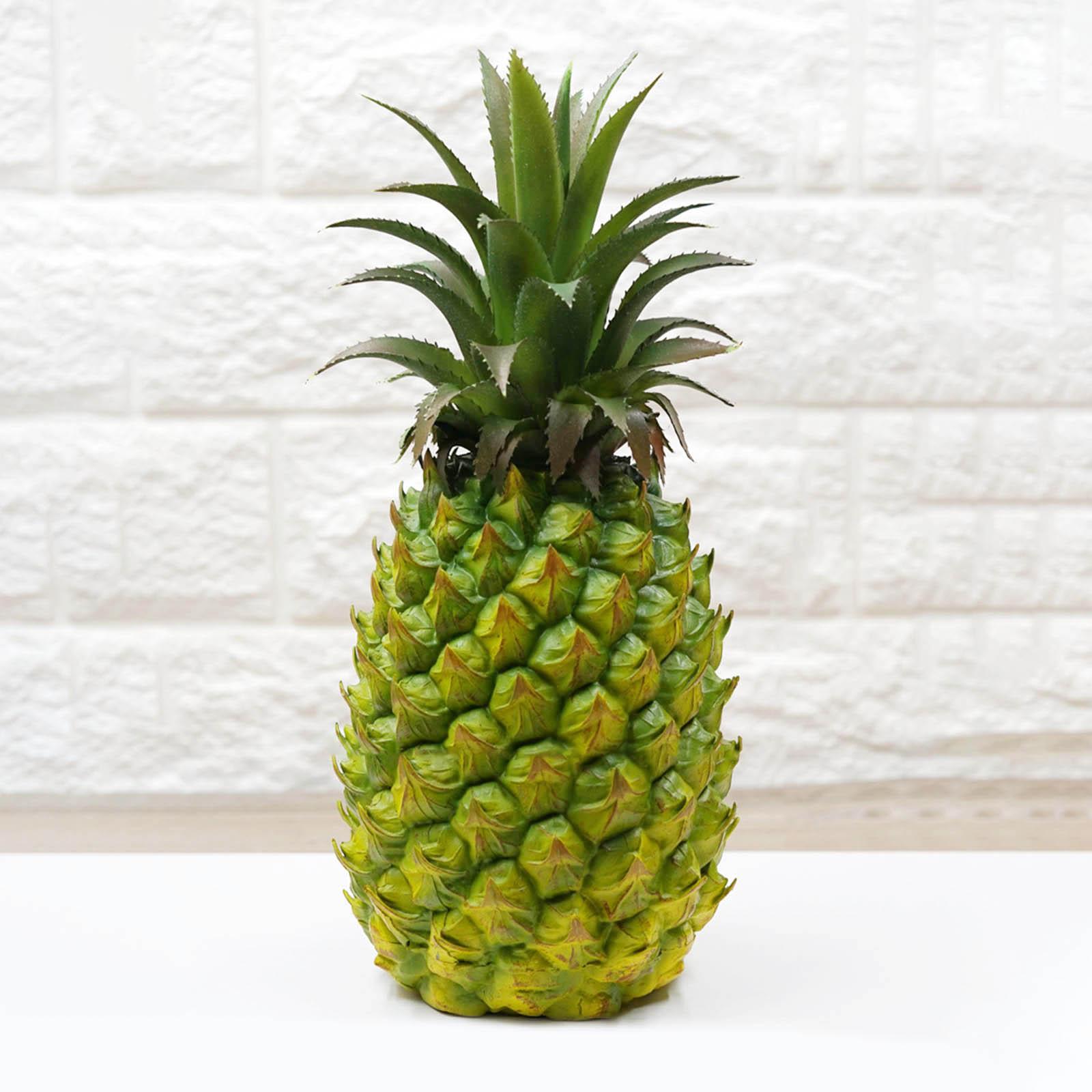 Modern Artificial Pineapple Fake Fruit Figurine Plant Decor Green 27x12cm