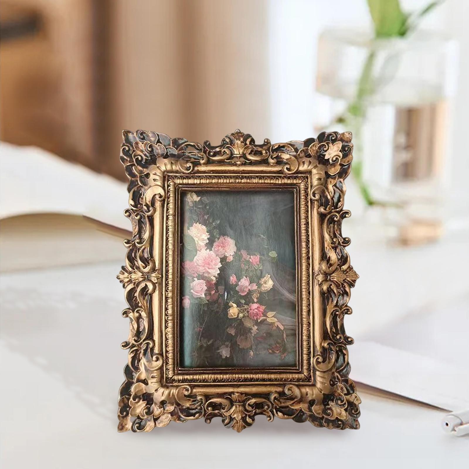 Bronze Gold Resin Photo Display Frame 10x15cm Photo Elegant Attractive Look