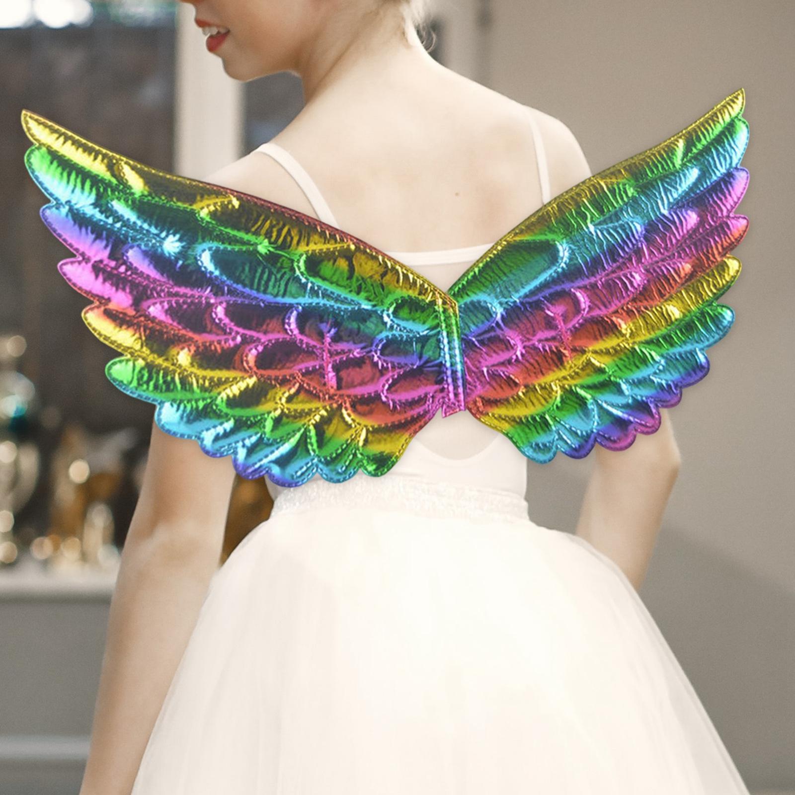 Kids Angel Wing Fancy Dress Unicorn for Stage Performance Props Colorful