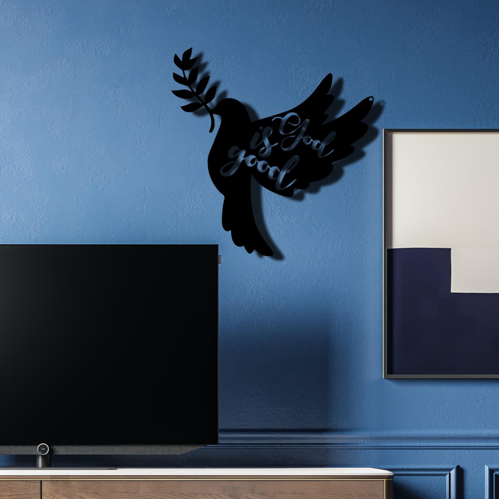 Metal Dove sign wall Rustic Wall Indoor