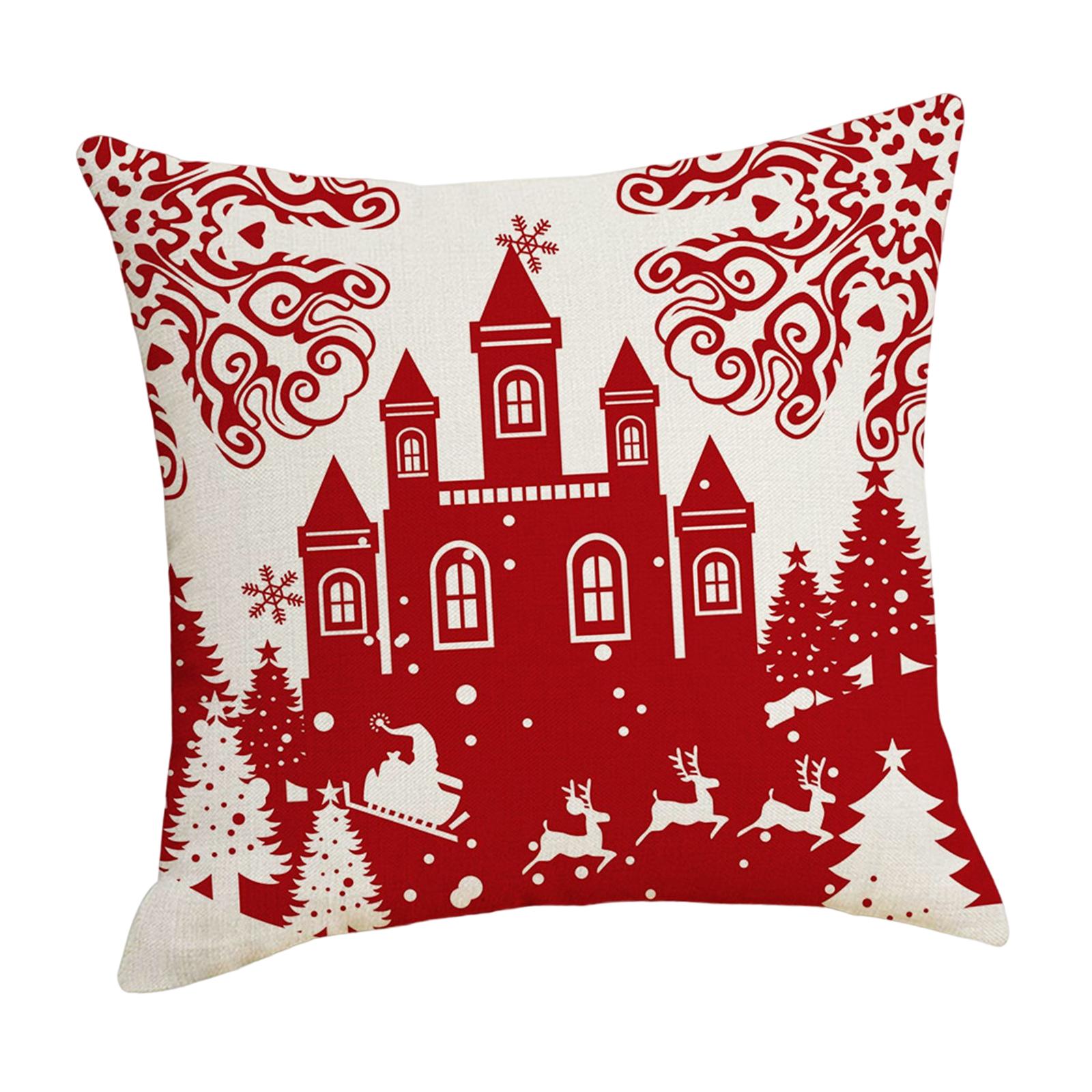 Pillow Cover Protective Christmas Pillow Case for Restaurant Gift Home Style T