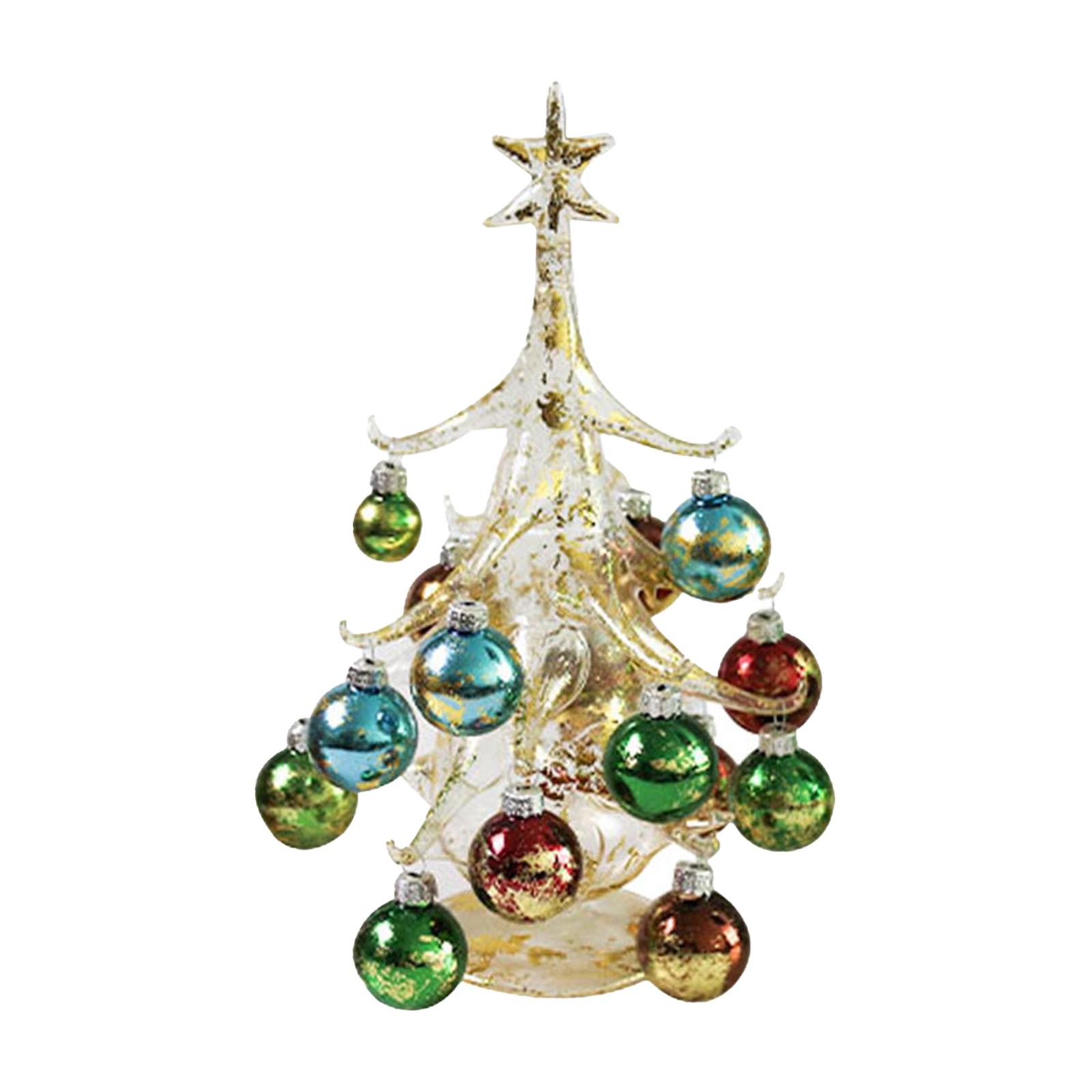 Glass Christmas Tree Ornament Figurines