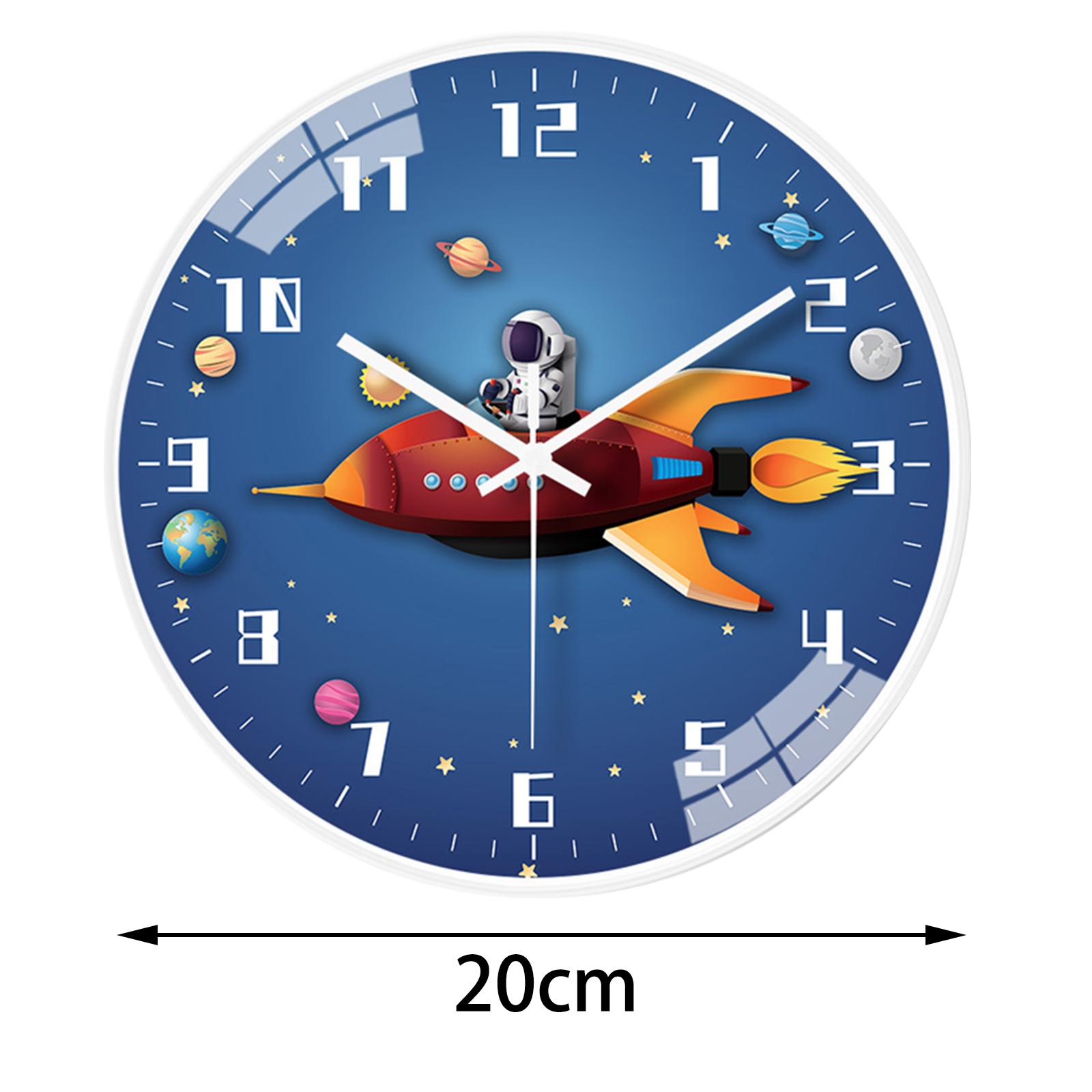 Hanging Clocks Decors Astronaut Decorative Decorative Kitchen Wall Clock Spaceship