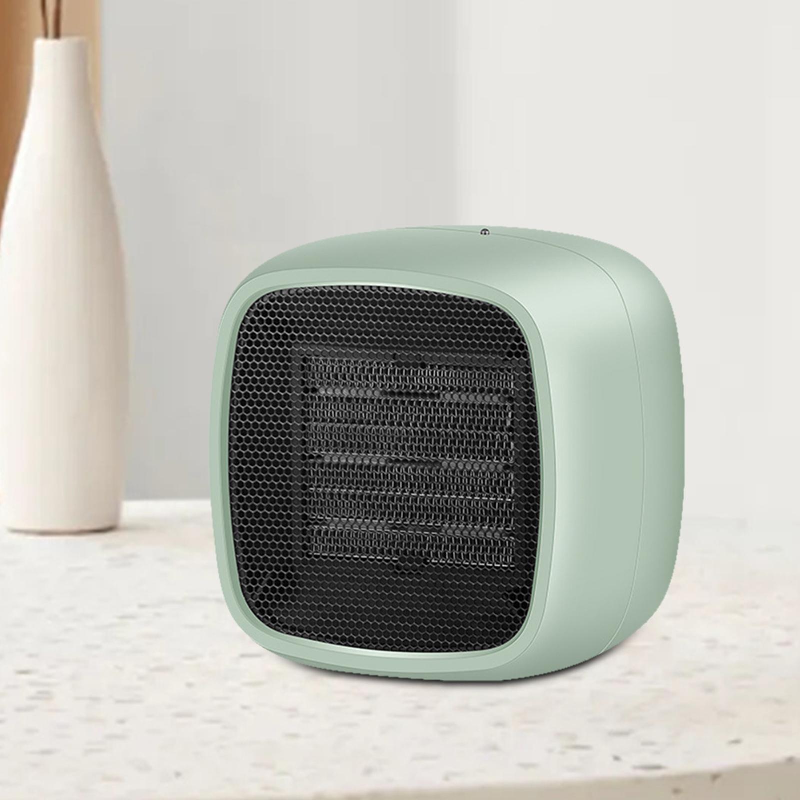 Mini Personal Heater 800W PTC Ceramic Home Bedroom Green