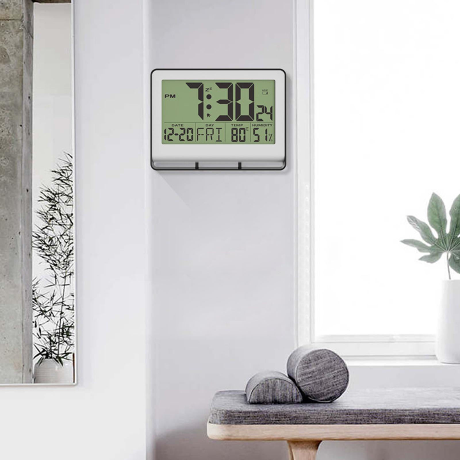 Multifunctional Clocks Snooze Alarm Clock for Bedroom Living Room Home