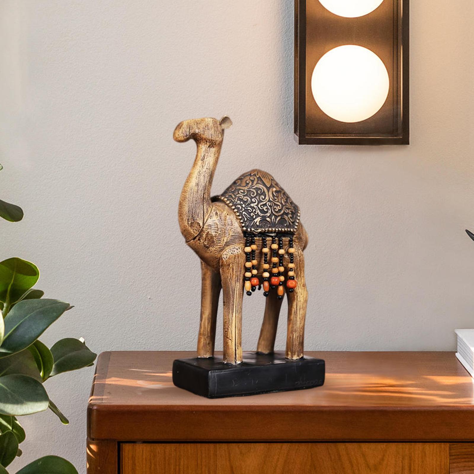 Exquisite Camel Ornament Decoration Collectibles for Centerpieces Display Standing S
