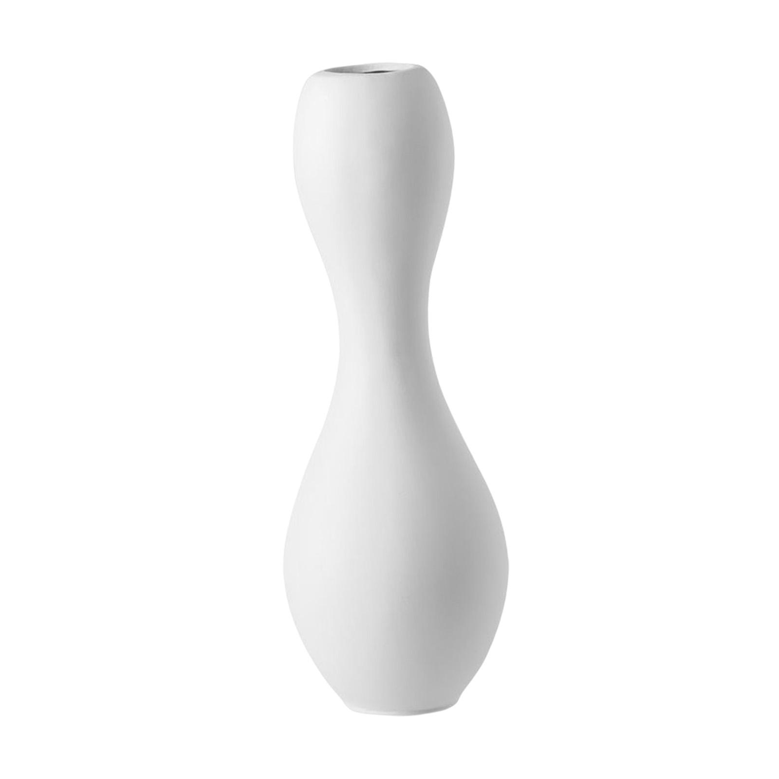 Ceramic Flower Vase Modern Minimalist Elegant for Home Decoration Adornment White 9.5cmx26cm