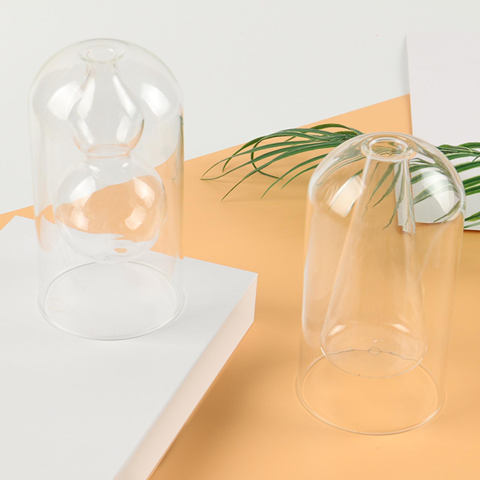 Glass Vase Bud Vase Ornament Flowers Holder Simple Glass Bottle Flower Vases Style A