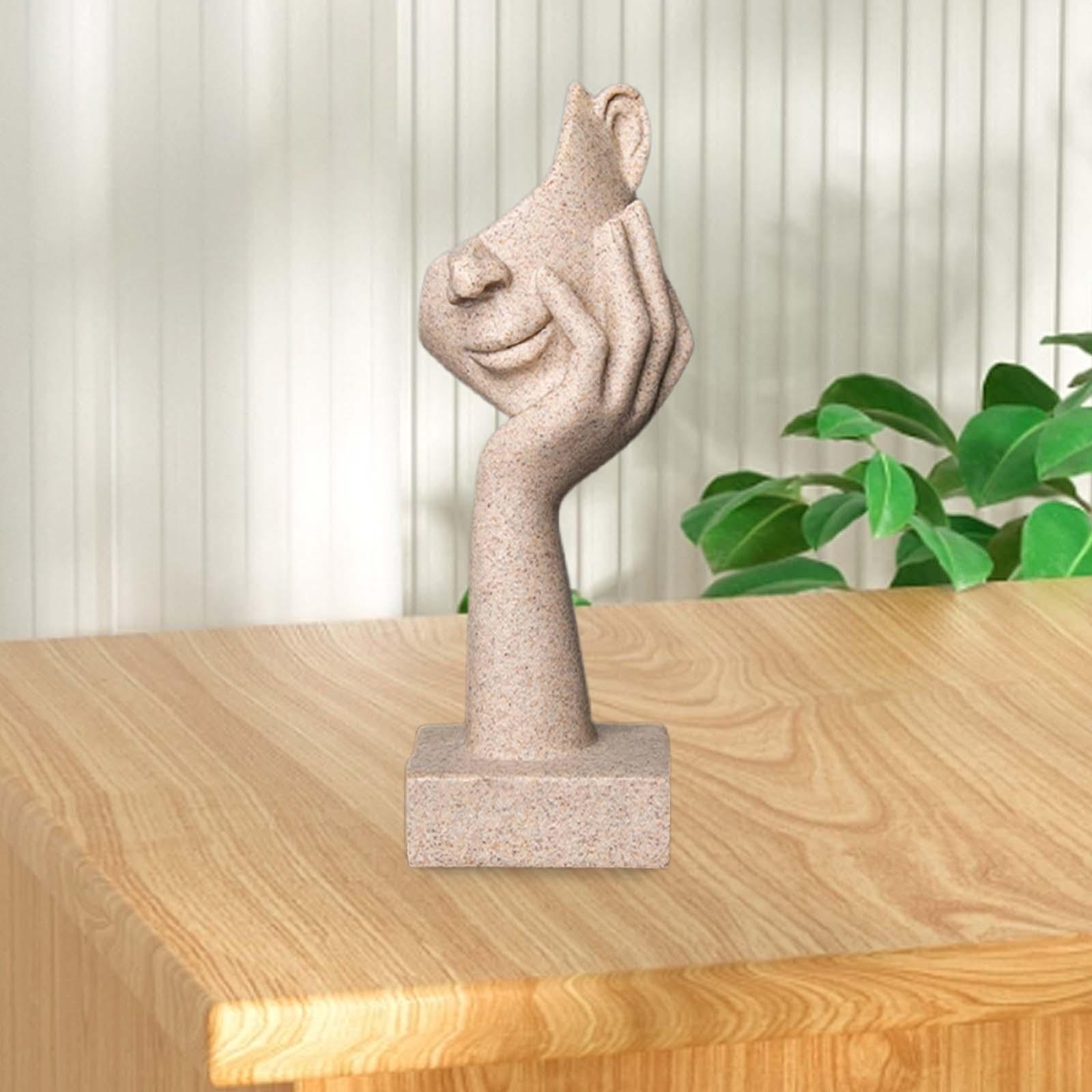 Abstract Art Figurine European Ornament Resin Statue for Desktop Office Home style C