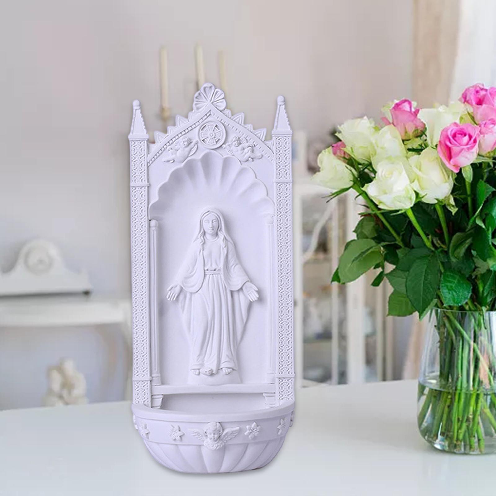 Blessed Virgin Mary Jesus Figurine Resin Jesus Statue for Living Room