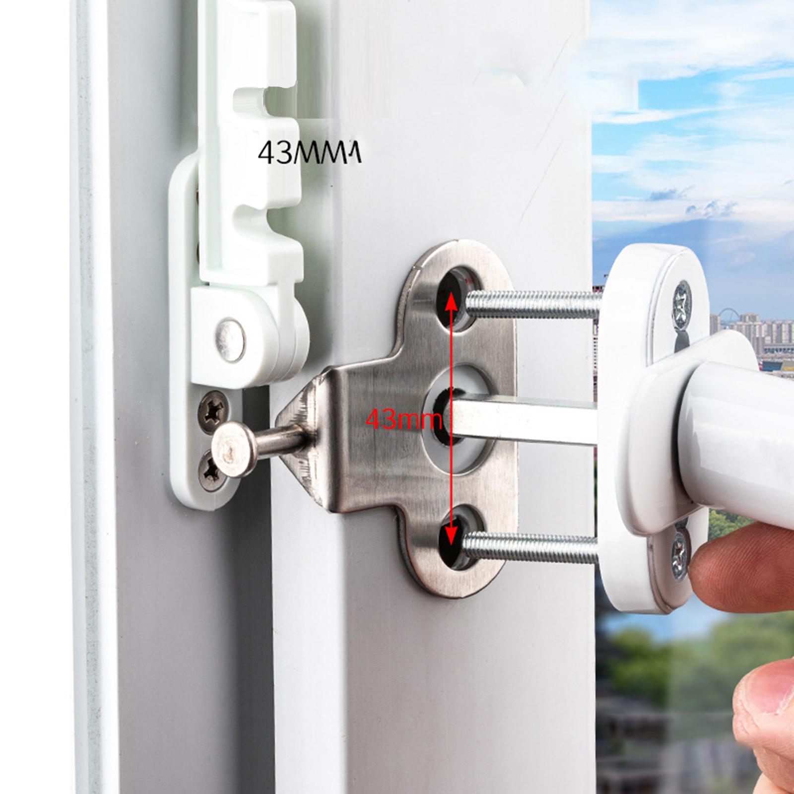 Children Safety Protection Window Lock Fall Prevention Window Limiter Holder 5 Gear