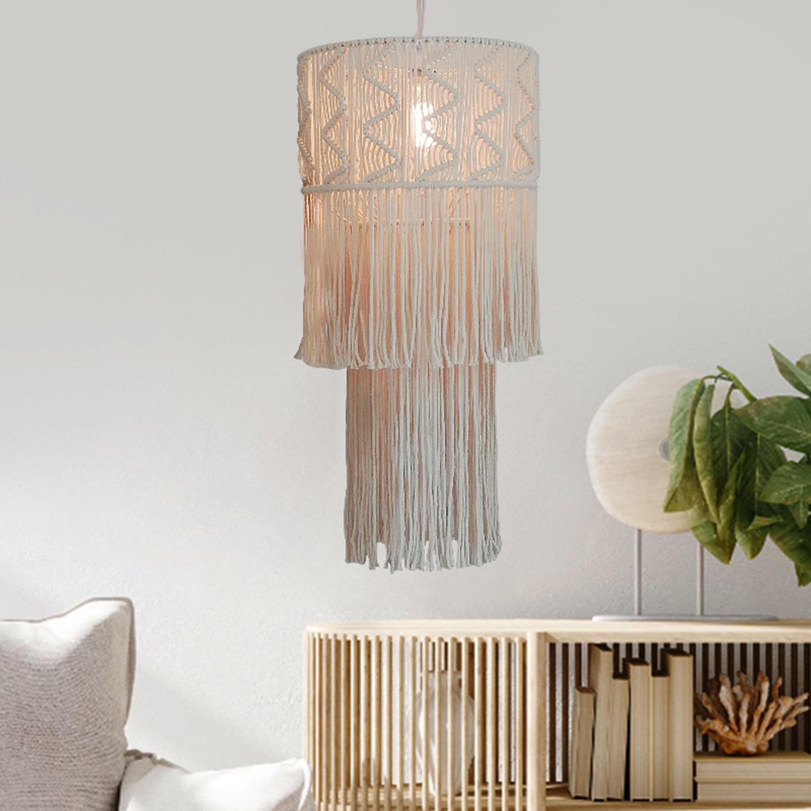Macrame Lamp Shade Boho Gift Light Shade Only for Home Office Bedroom