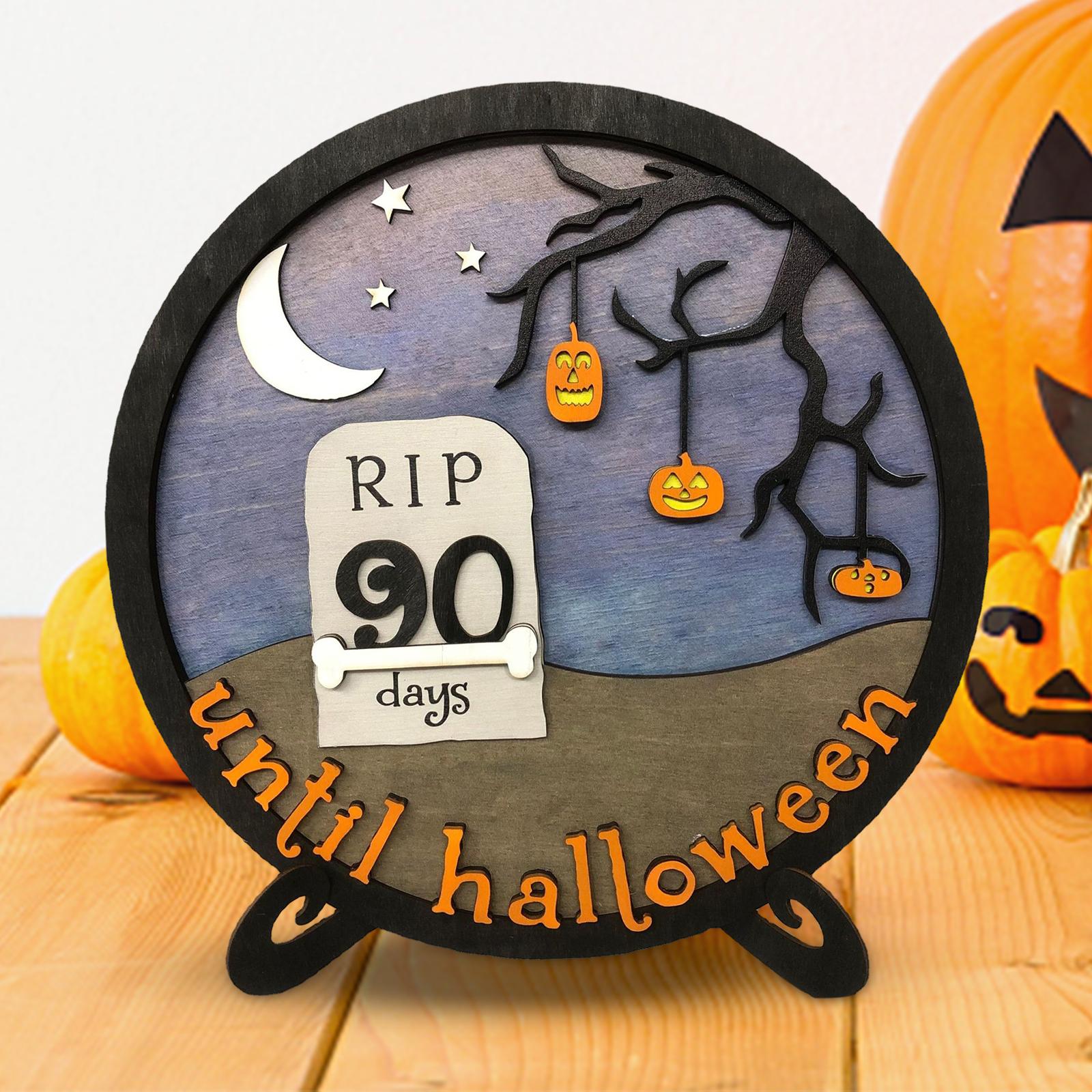 Halloween Calendar Board Crafts Party Favors for Home Haunted House Festival