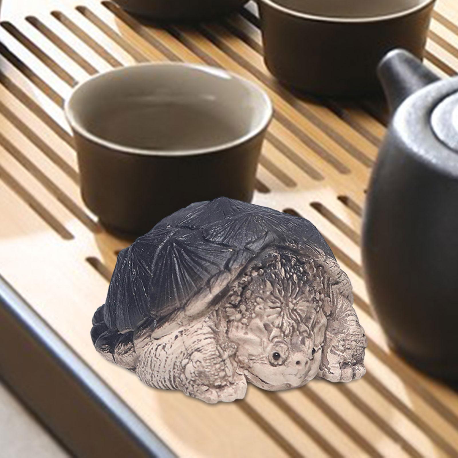 Miniature Snapping Turtle Statue Table Art for Bedroom Living Room Bookshelf