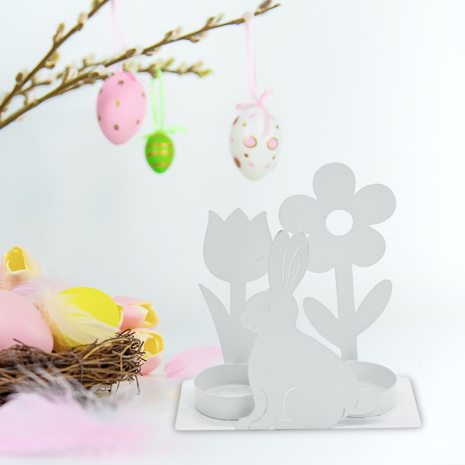 Easter Animals Candlestick Candle Stand for Farmhouse Birthday Party Wedding Rabbit