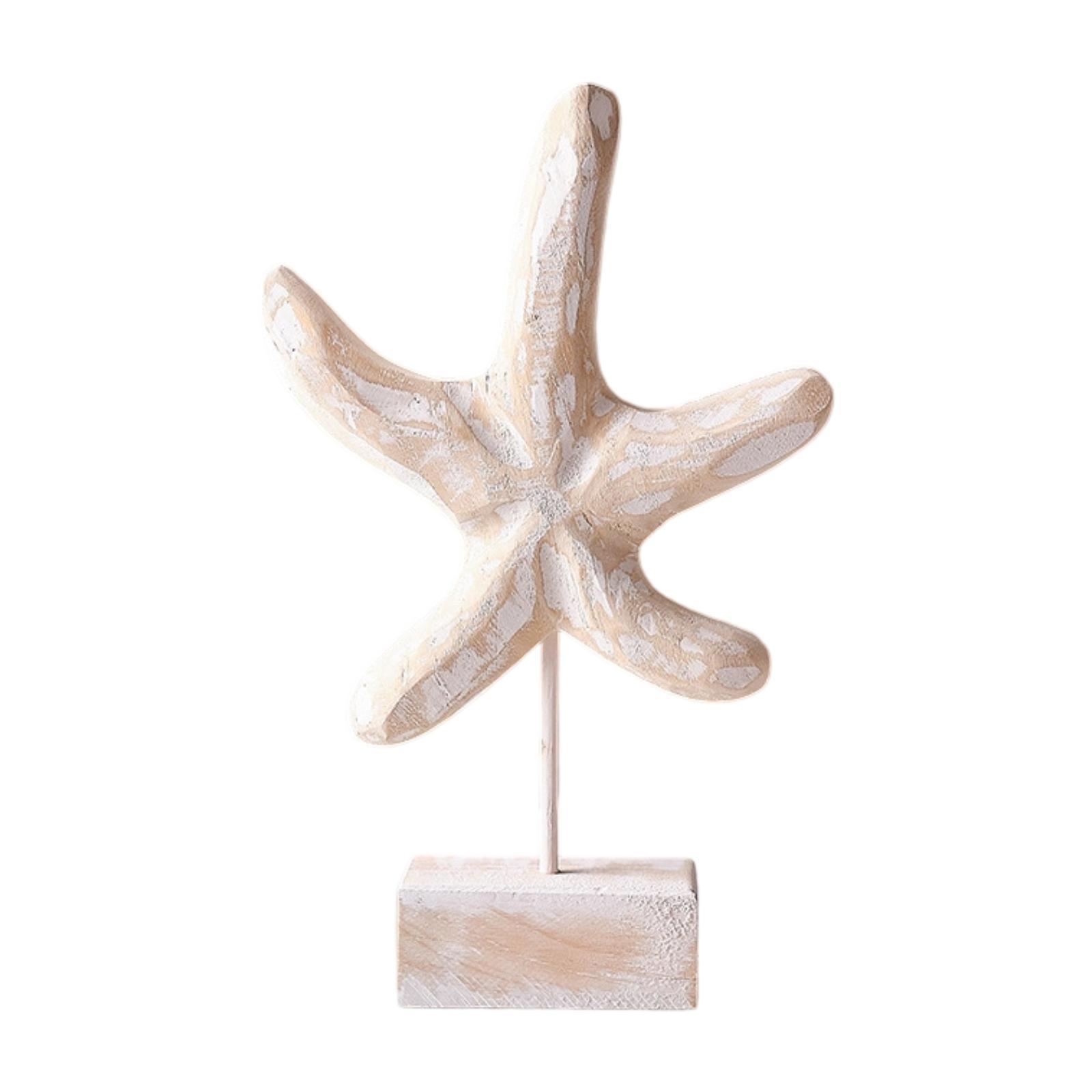 Wood Starfish Statue