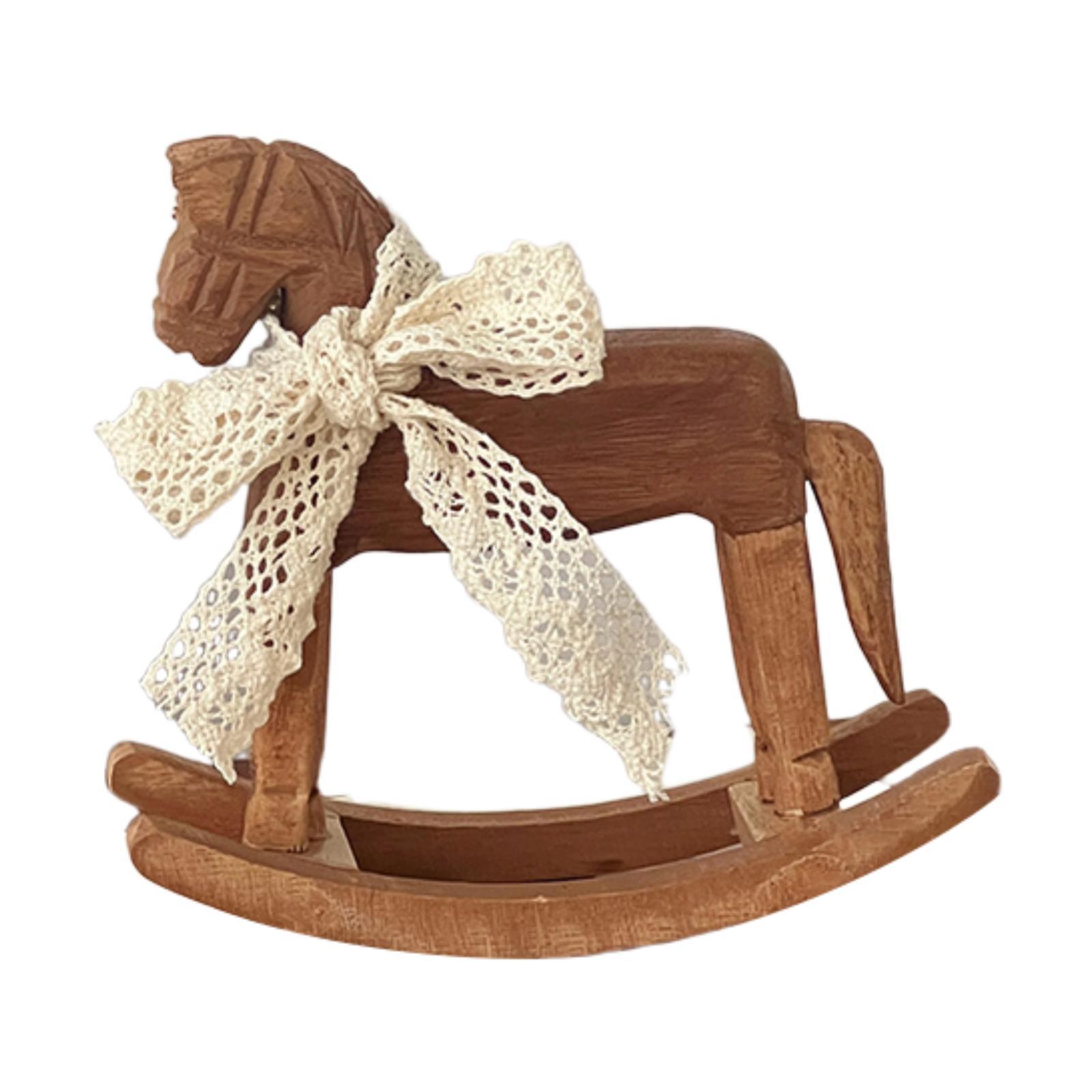 Wooden Rocking Horse Decoration