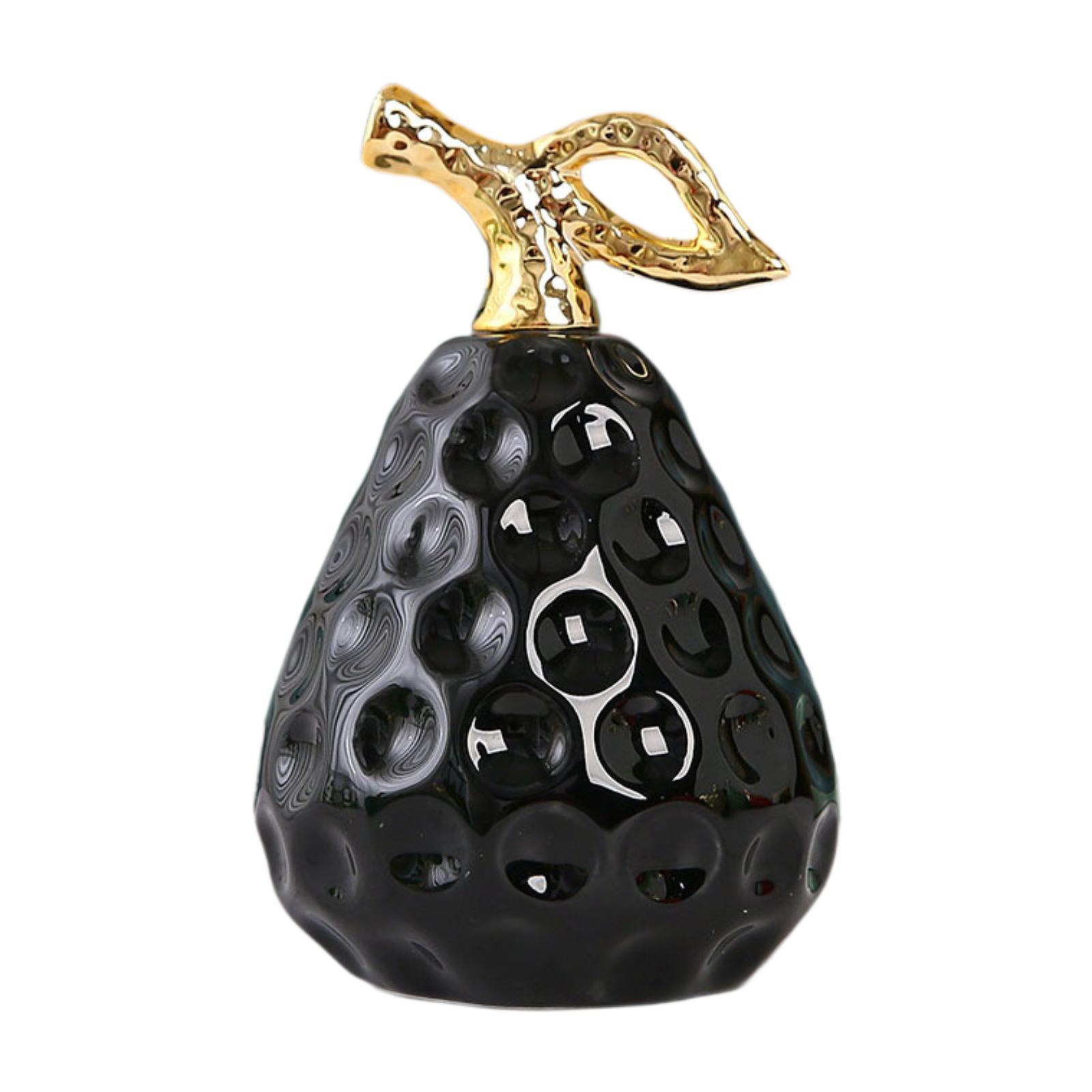 Pear Statue Black