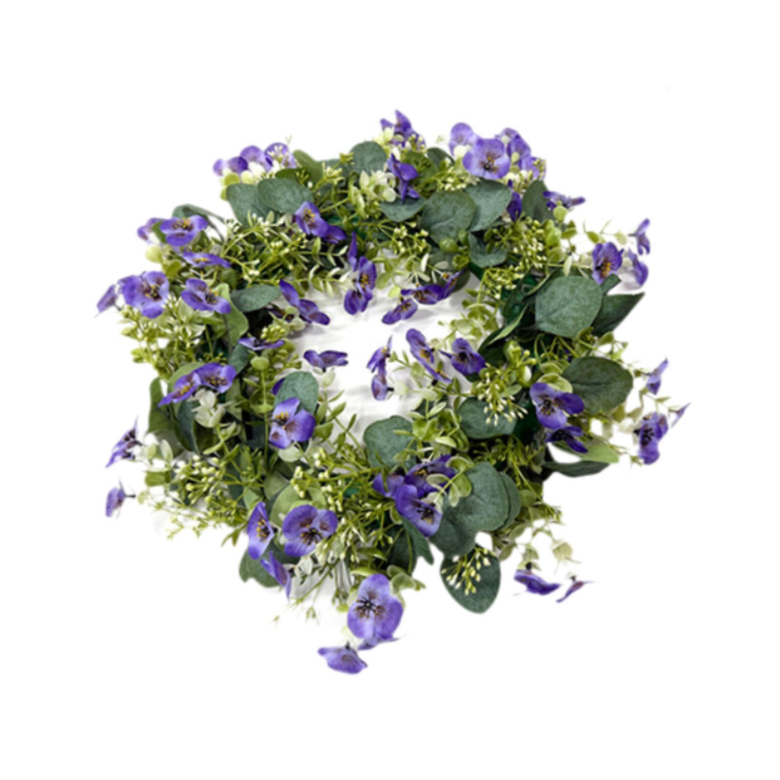 Artificial Orchid Wreath 14 Inch