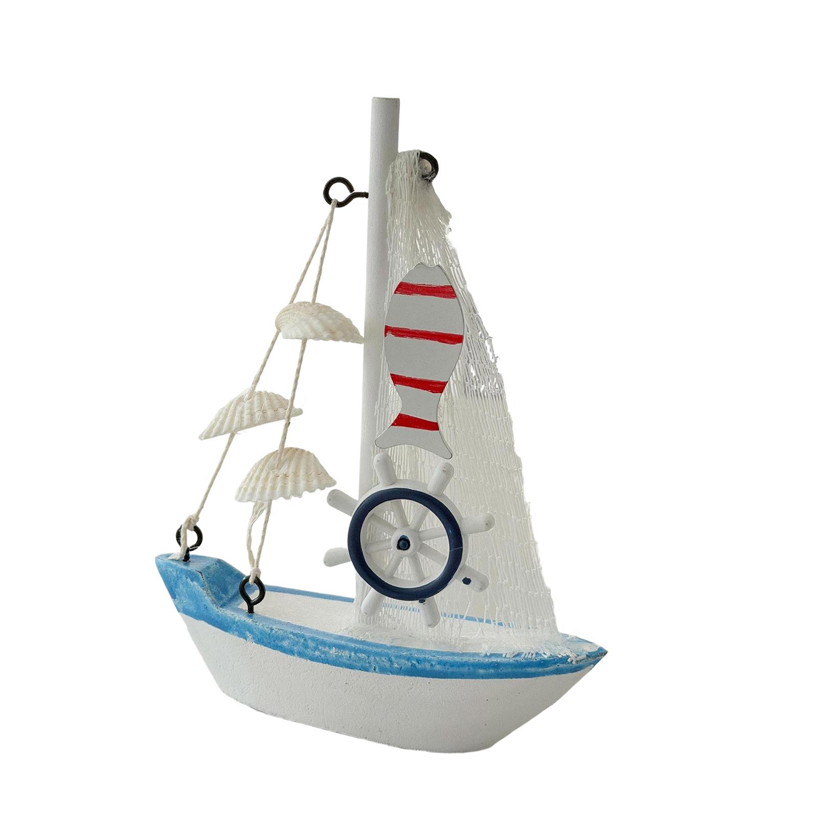 Mini Sailboat Model Photo Prop
