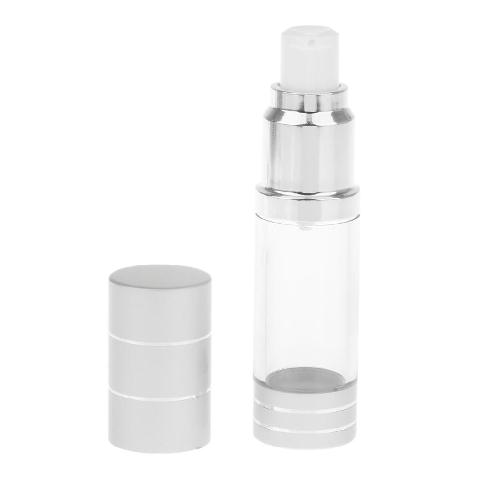 3xAluminum Travel Packing Bottle Lotion Shampoo Bath Container Press Bottle