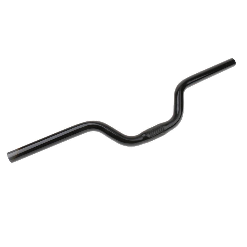 Alloy Mountain Bike Cycling Fixed Gear Riser Handlebars 25.4mm 52cm Black