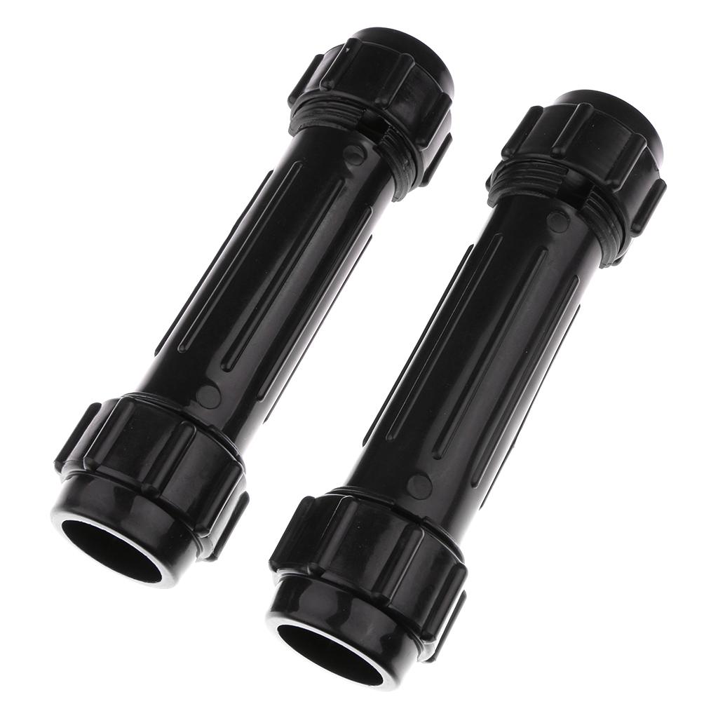 prettyia Kayak Paddle Oar Connectors Joint Replacement for Boat Canoe Black