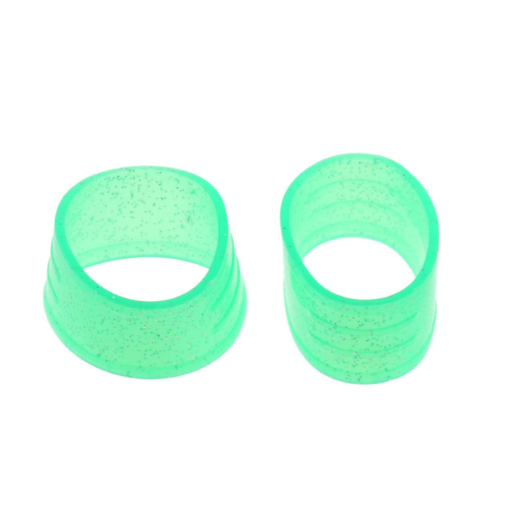 2Pc 7Colors Racket Handle Rubber Ring Tennis Racquet Band Overgrip