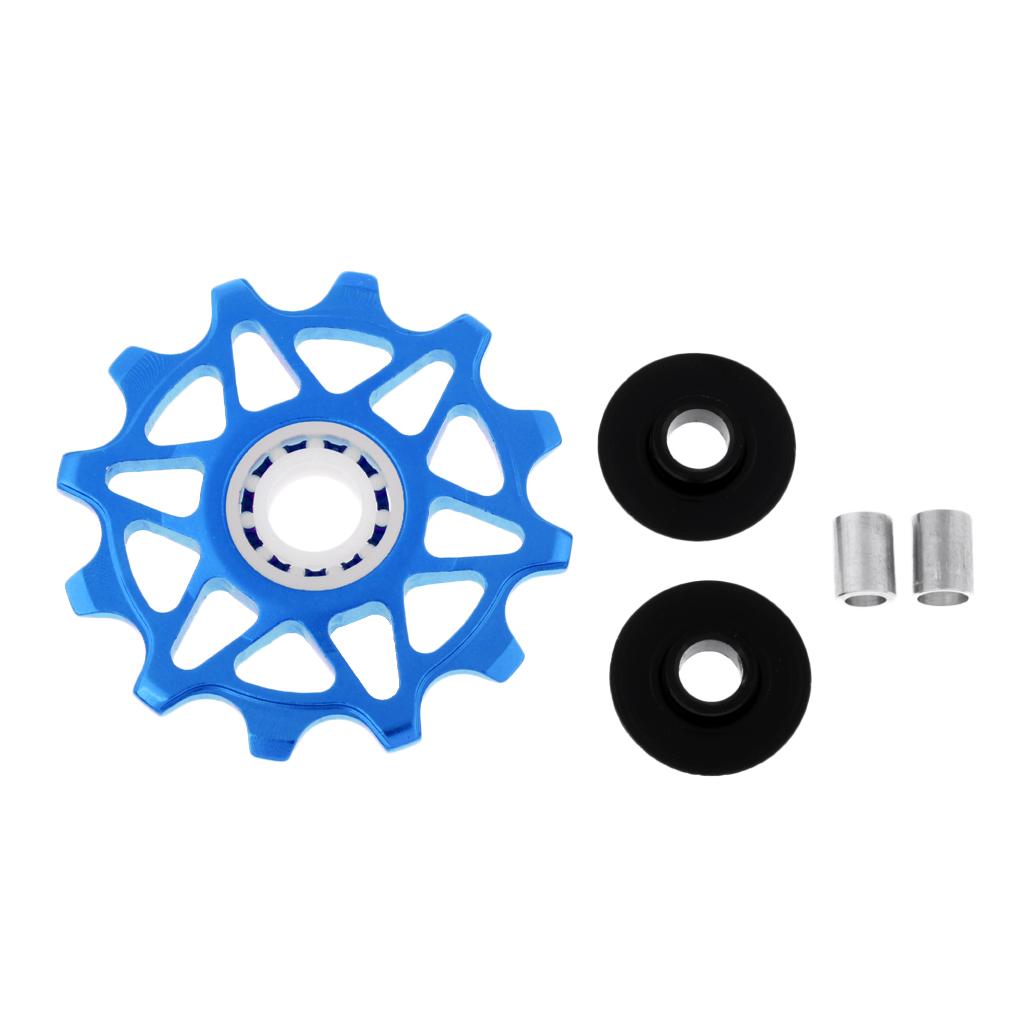 Bike Bearing Jockey Wheel Bicycle Rear Derailleur Ceramic 12T Guide Blue