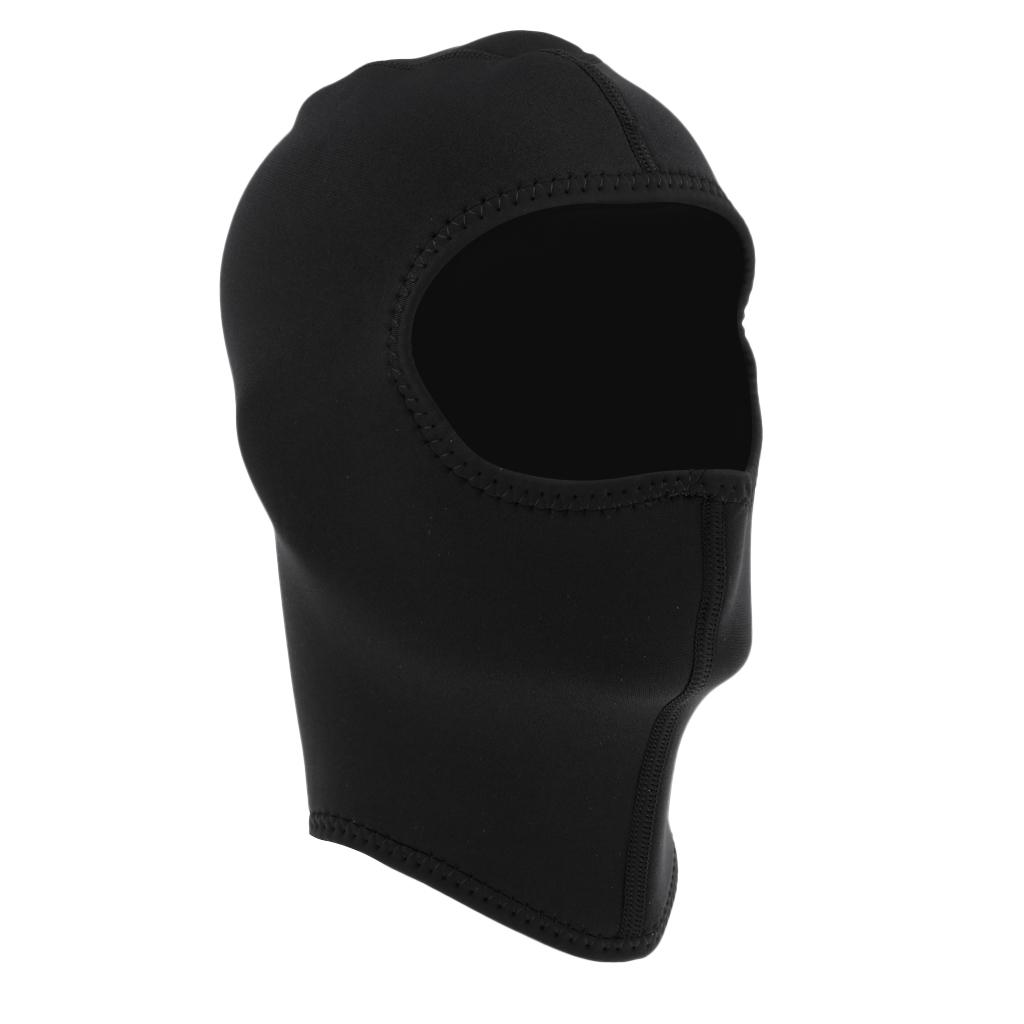 3mm Neoprene Scuba Dive Snorkeling Neck Hat Full Face Mask Warm Hood Cap S