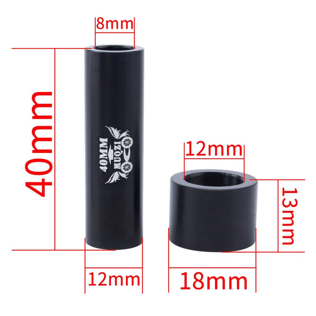 2xAluminium Alloy Mountain Bicycle Shock Absorber Bushing Rear Suspension 40mm