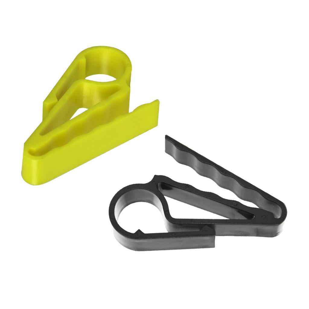 4xPlastic Golfer Cigar Holder Clip For Golfers Golf Carts Boaters Black