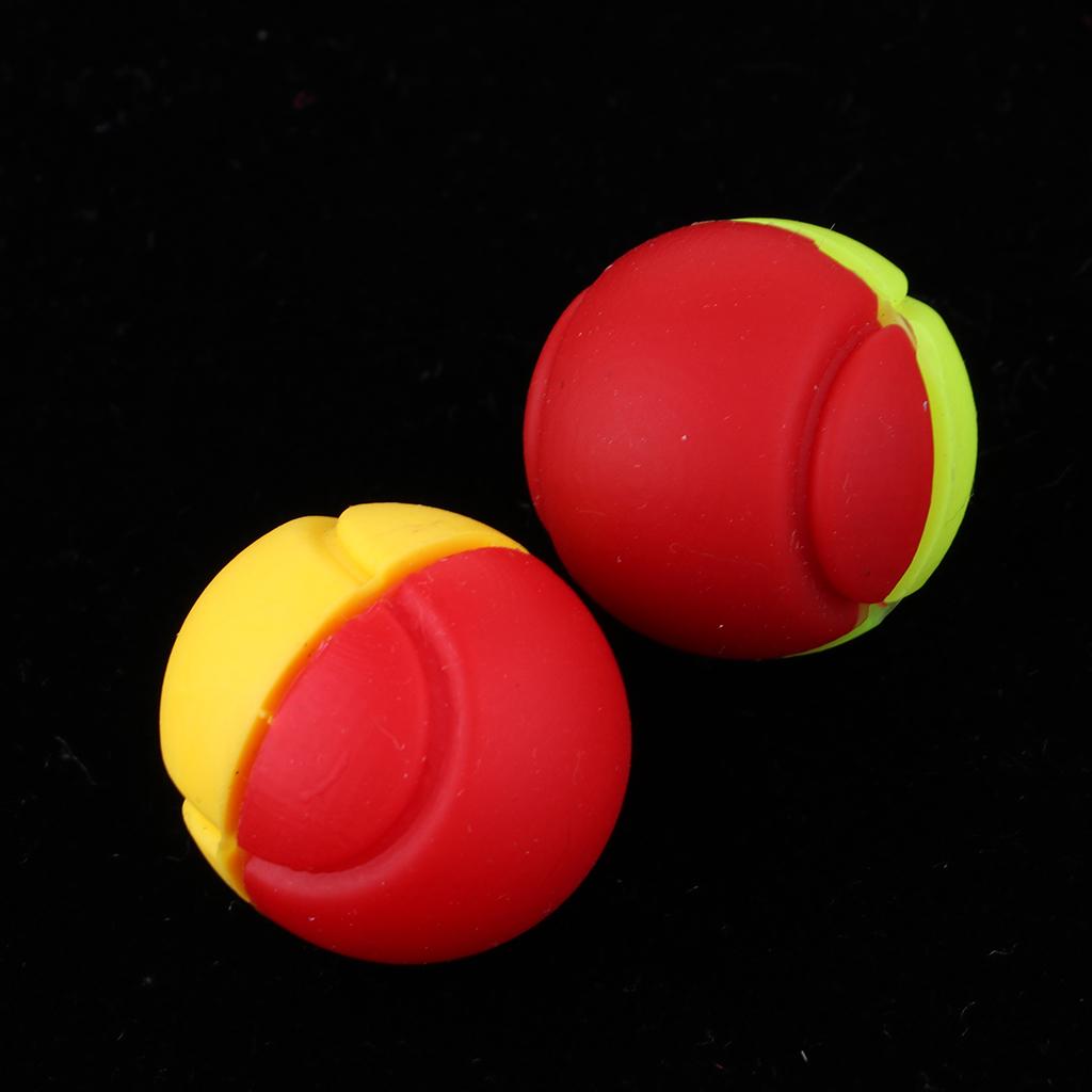 Silicone Tennis Racket Vibration Damper Racquet Shock Absorber Red Yellow