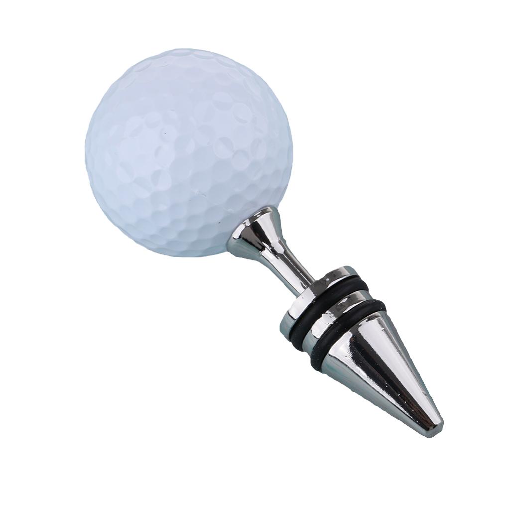 Golf Ball Style Wine Bottle Stopper Liquor Bottle Sealer Rose Golden