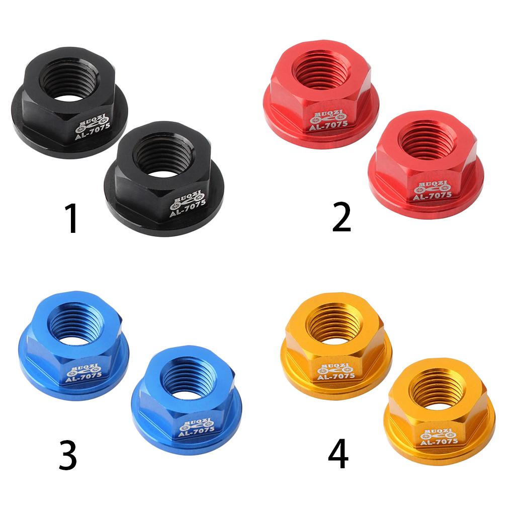 2 Pack Aluminum Alloy M8 Front//Rear Hub Nut Hardware for Kids Balance Bike