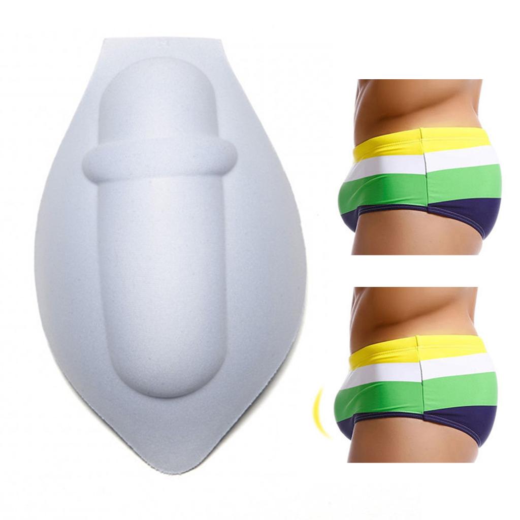 2xMen Underwear Enhancing Cup Bulge Sponge Pad Cushion Trunks Shorts White